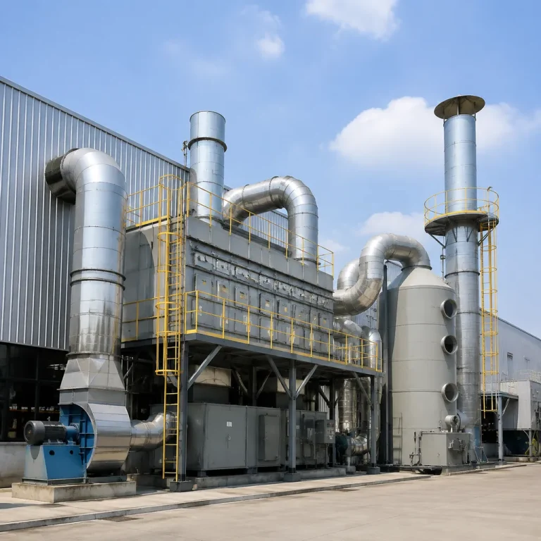 Printing plant VOC treatment system