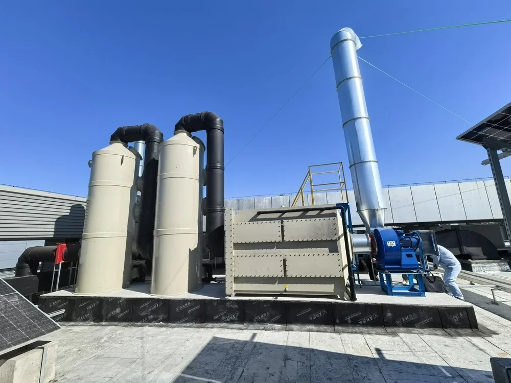Air pollution control system for biomedical research institute