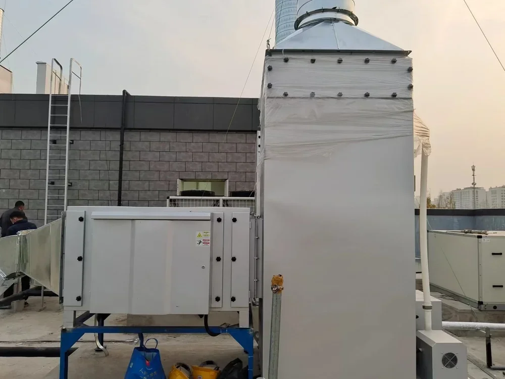 Animal laboratory exhaust treatment system at Shandong pharmaceutical factory