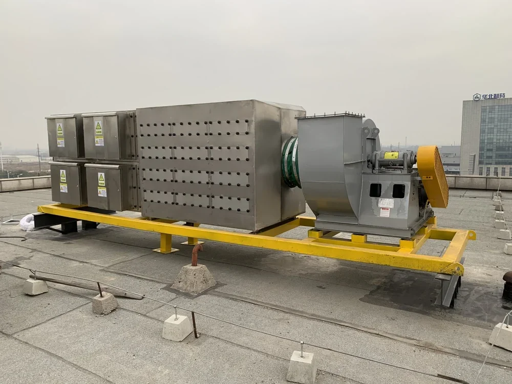 University SPF animal lab biotrickling filter exhaust treatment system