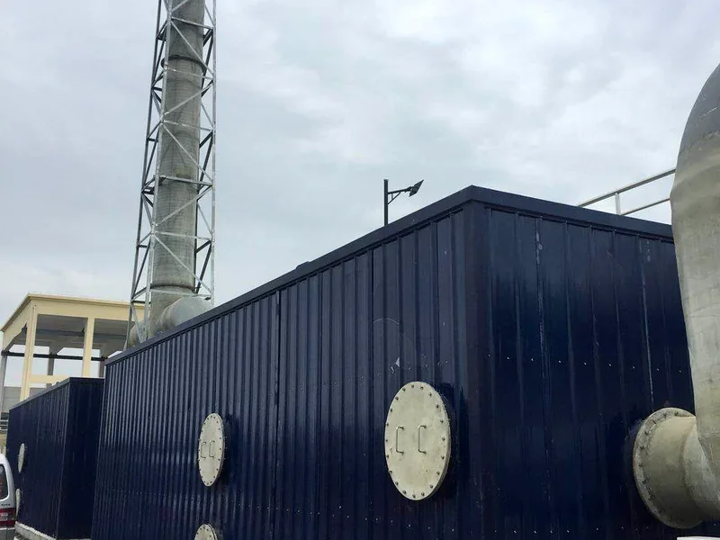 Animal room waste gas treatment system