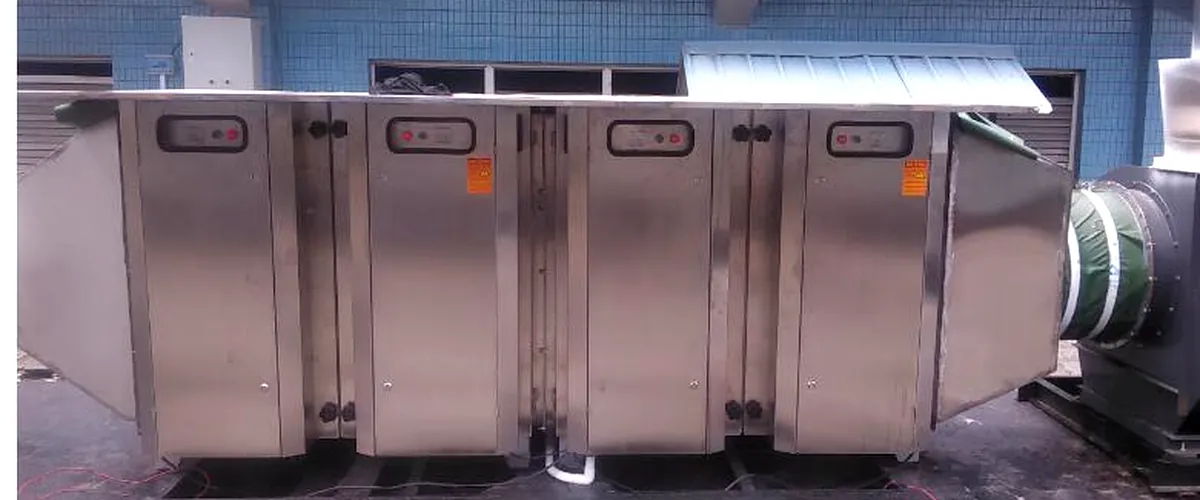 Waste gas treatment equipment at Soto Machinery factory