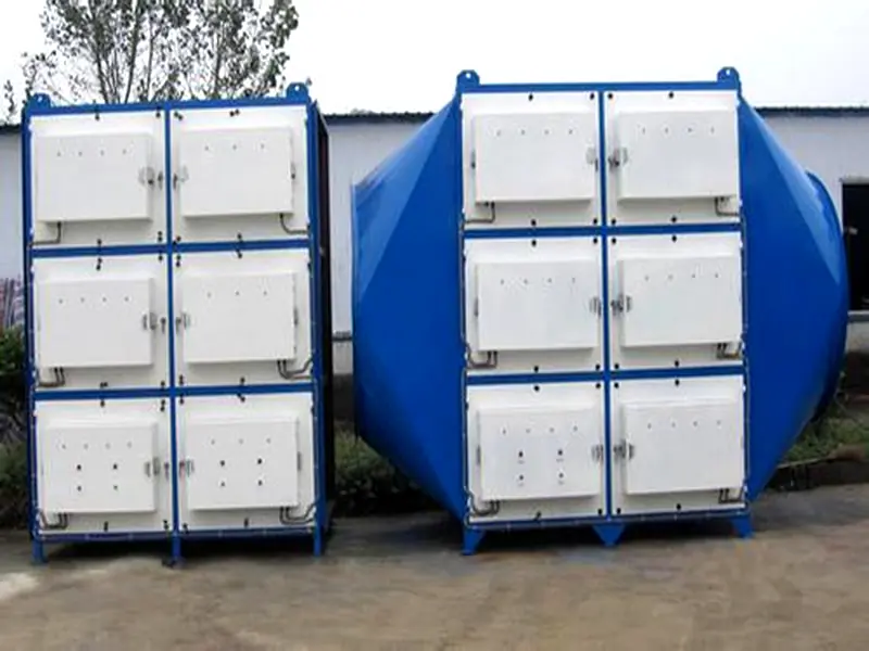 Low-temperature plasma waste gas system installation