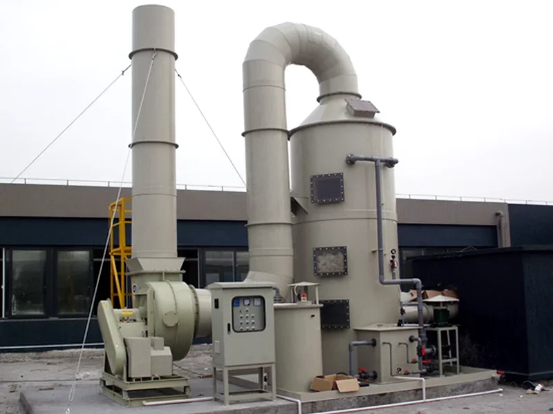 Wet scrubber tower