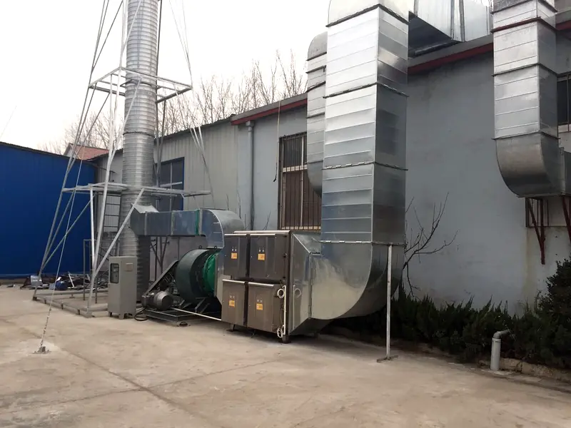 UV photolysis air purifier equipment close-up