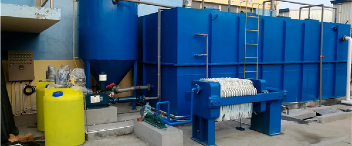 Wastewater treatment equipment manufactured at Soto Machinery factory
